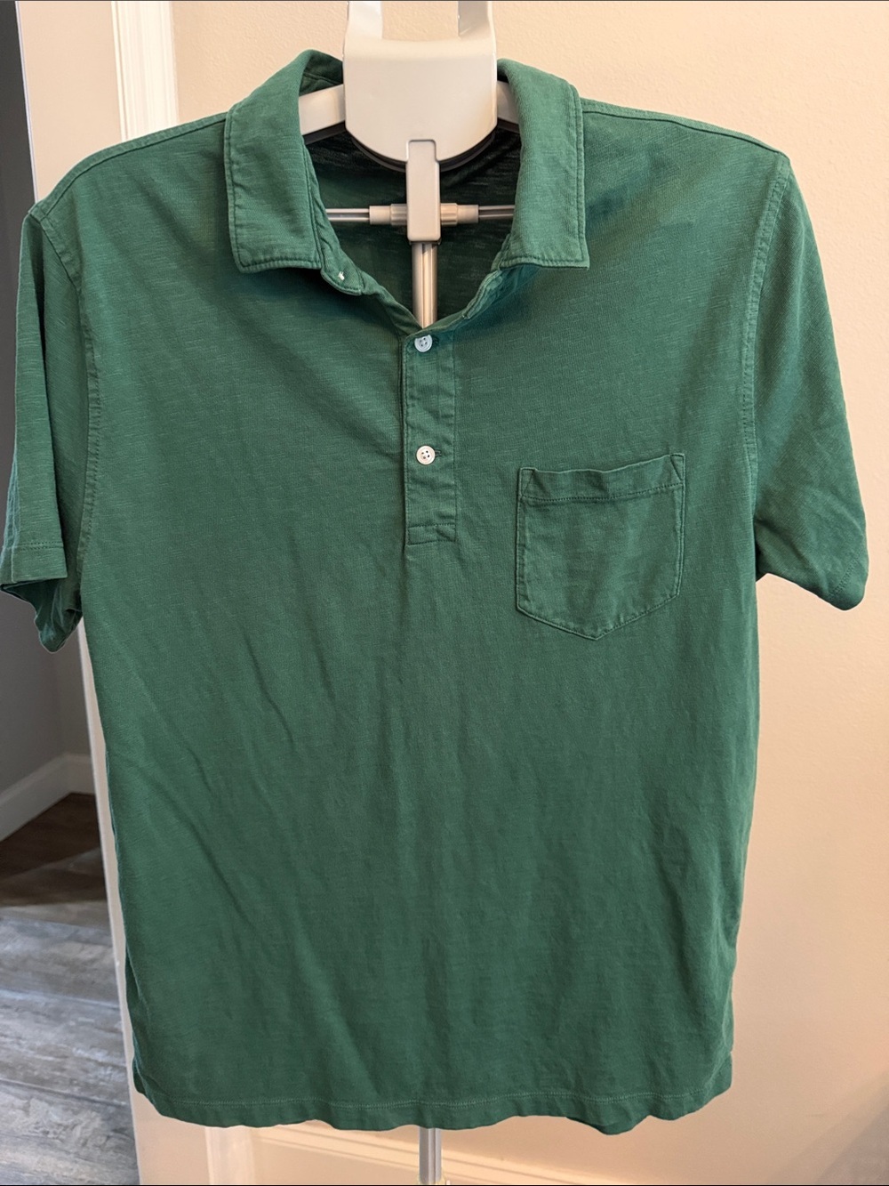 J. Crew Forest Green Pocket Polo